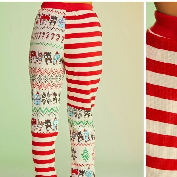 Hello kitty x Forever 21holiday thermal pants size Small - Picture 2 of 4